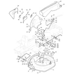 827M - 2023 - 2T0090283/M23 - Mountfield Ride On Mower 66cm Deck Diagram