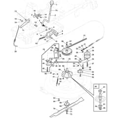 827M - 2023 - 2T0090283/M23 - Mountfield Ride On Mower Blade Diagram