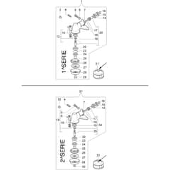 8550 BOSS -  - Efco Brushcutter Bevel gear Diagram