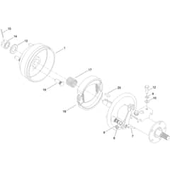 Toro  81cm Rider - 75501 (321000000 - 321999999) RH Semi Axle