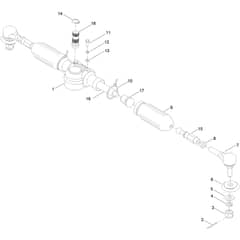 Toro  81cm Rider - 75501 (323000000 - 999999999) Steering Rack