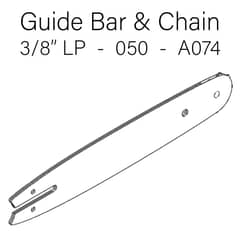 Stihl MS171 - Chainsaw Guide Bar & Chain - 3/8