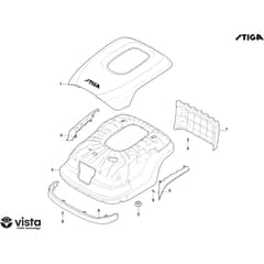 A 100v - 2026 - 2R9117028/STX - Stiga Robot Mower Bodywork Diagram