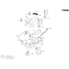 A 25v - 2026 - 2R7113028/STX - Stiga Robot Mower Electrical Parts, Boards, Sensors and Displays Diagram