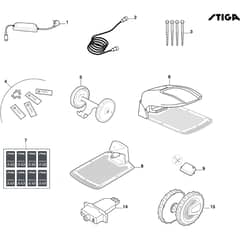 A 300 - 2025 - 2R7101328/STX - Stiga Robot Mower Accessories Diagram
