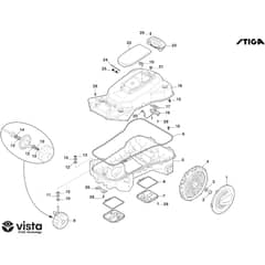 A 50v - 2026 - 2R9113028/ST1 - Stiga Robot Mower Chassis Diagram