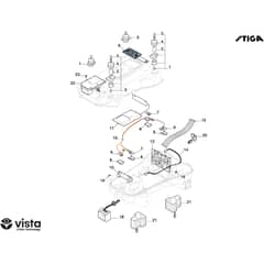 A 50v - 2026 - 2R9113028/ST1 - Stiga Robot Mower Electrical Parts, Boards, Sensors and Displays Diagram