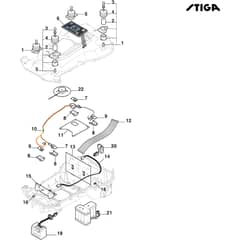 A 750 - 2024-2025 - 2R7101228/ST1 - Stiga Robot Mower Electrical Parts Diagram