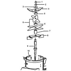Viking AB 4080 S - Blade Set - 1 - Parts Diagram