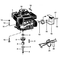 Viking AB 4080 S - Engine - Parts Diagram