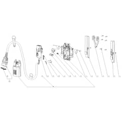 EGO ABH3000 - Battery Belt Holder and Cable (Jan 2022) Main Assy Diagram