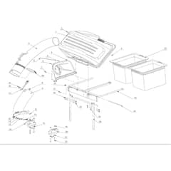 EGO ABK4200 - Grass Catcher for Z6 (ZT4200E-L) (Jan 2022) Main Assy Diagram