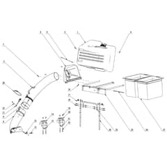 EGO ABK5200 - Zero Turn Grass Bagger (Feb 2024) Main Assy Diagram