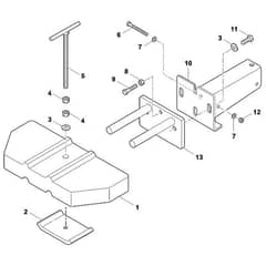 Viking ACP 600 - Front Weight - Parts Diagram