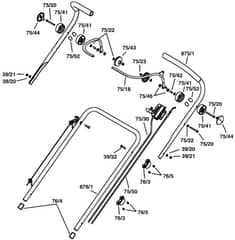 Atco Admiral 16 - F016509042 - Handle Assembly