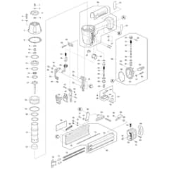 Makita AF506 - Pneumatic Brad Nailer - Power Tool Diagram