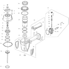 Makita AF601 - Pneumatic Finish Nailer - Power Tool Diagram
