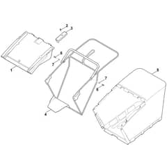 Viking AFK 080 - Grass Catcher Bag - Parts Diagram