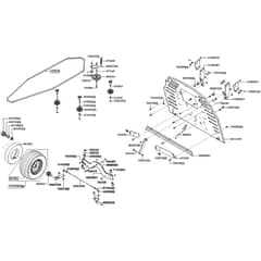 AL-KO Comfort T16-93.7 HD V2 - 127443 - Front Axle - Transmission Belt - Rear Panel: 6.2019 - 4.2020