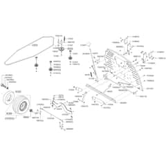 AL-KO Comfort T16-103.7 HD V2 - 127444 - Front Axle - Transmission Belt - Rear Panel: 1.2018 - 4.2018