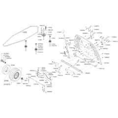 AL-KO Comfort T16-103.7 HD V2 - 127444 - Front Axle - Transmission Belt - Rear Panel: 4.2018 - 2.2019