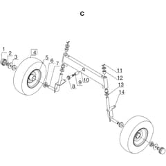 AL-KO R7-65 HD Hydrostatic Rider - 127487 - Front Axle: 8.2020 - 10.2022
