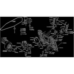 AL-KO Premium T22-105.1 HDA V2 - 127621 - Front Axle - Transmission Belt - Rear Panel: 12.2019 - 1.2021