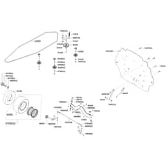 AL-KO Solo Comfort T15-93.3 HDS-A - 127685 - Front Axle - Transmission Belt - Rear Panel: 1.2023 - 3.2024