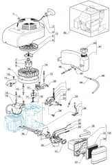 AL511 PD - 2013-2014 - 292155043/M13 - Mountfield Rotary Mower WBE0701 Engine Diagram