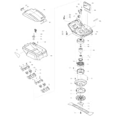 Makita AM3653 - 530mm Cordless Lawn Mower - Power Tool 02 Diagram