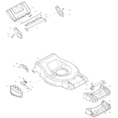 Makita AM3653 - 530mm Cordless Lawn Mower - Power Tool 03 Diagram