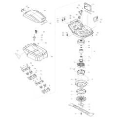 Makita AM3753 - 530mm Cordless Lawn Mower - Power Tool 02 Diagram