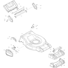 Makita AM3753 - 530mm Cordless Lawn Mower - Power Tool 03 Diagram