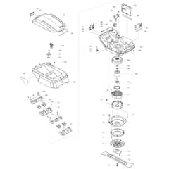 Makita AM3846 - 460mm Cordless Lawn Mower - Power Tool 02 Diagram