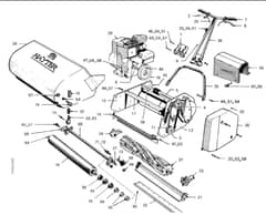 Hayter Ambassador Super 2 - 073 (073-007037 - 073-099999) - Mainframe Assembly
