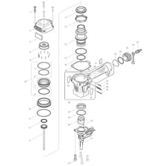 Makita AN250HC - Pneumatic Concrete Nailer - Power Tool 01 Diagram