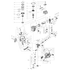 Makita AN454 - Pneumatic Coil Nailer - Power Tool Diagram