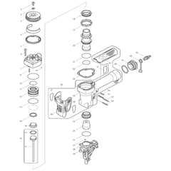 Makita AN610H - Pneumatic Coil Nailer - Power Tool 01 Diagram