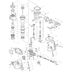 Makita AN621 - Pneumatic Coil Nailer - Power Tool Diagram