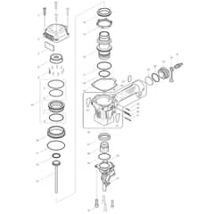 Makita AN711H - Pneumatic Coil Nailer - Power Tool 01 Diagram