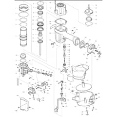 Makita AN901 - Coil Nailer - Power Tool Diagram