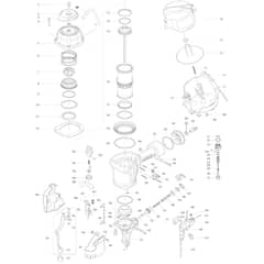 Makita AN902 - Coil Nailer - Power Tool Diagram