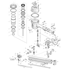 Makita AN923 - Framing Nailer (Round Head) - Power Tool Diagram