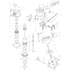 Makita AN961 - Pneumatic Pallet Coil Nailer - Power Tool Diagram