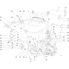 APACHE 92 4x4 EVO - 2021 - Oleo-Mac Ride On Mower Engine Diagram