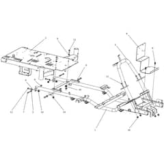APACHE 92 4x4 EVO - 2021 - Oleo-Mac Ride On Mower Frame Diagram