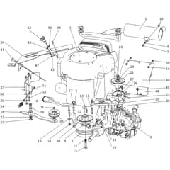 APACHE 92 4x4 EVO - 2022 - Oleo-Mac Ride On Mower Engine Diagram