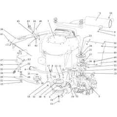 APACHE 92 4x4 EVO - 2024 - Oleo-Mac Ride On Mower Engine Diagram