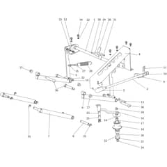 APACHE 92 EVO - 2019 - Oleo-Mac Ride On Mower Cutting Plate Lifting Diagram