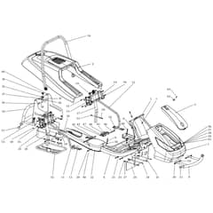 APACHE 92 EVO - 2019 - Oleo-Mac Ride On Mower Hood (1/2) Diagram